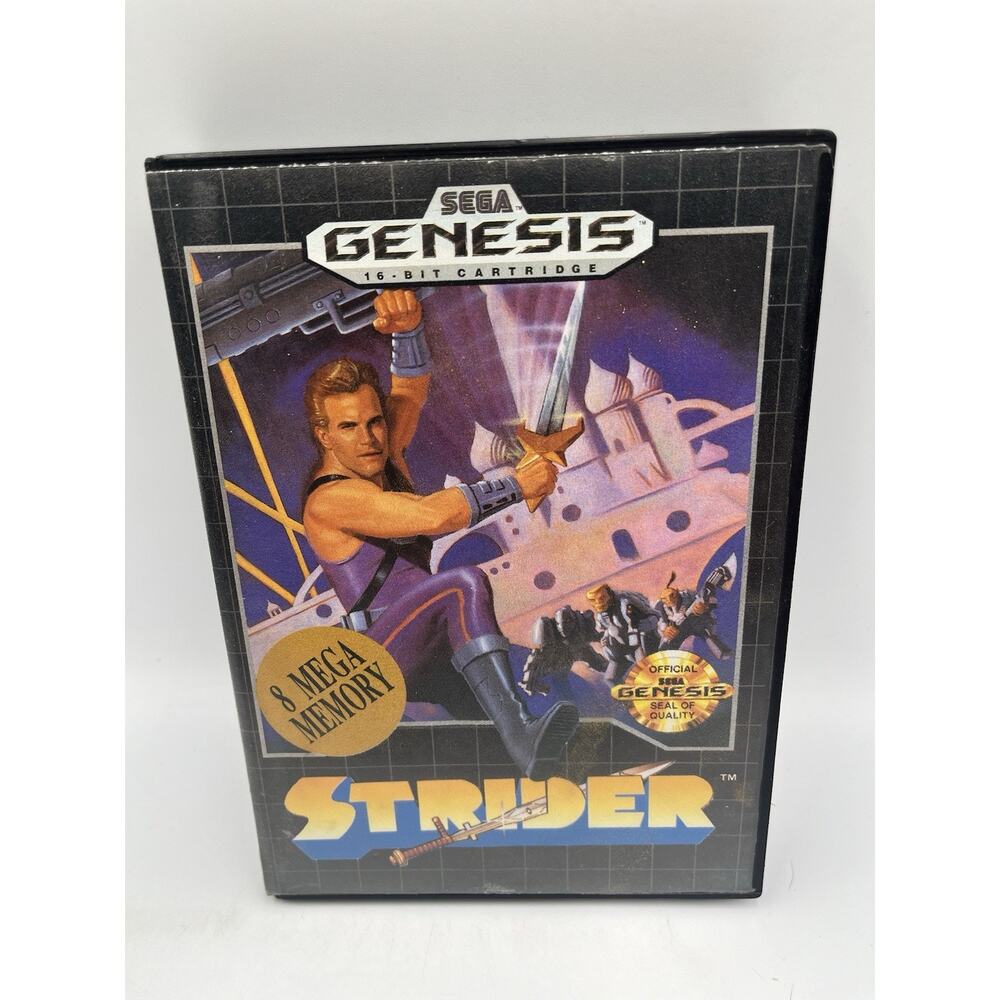 Strider Video Game SEGA Genesis Tested Working CIB W/manual 1990